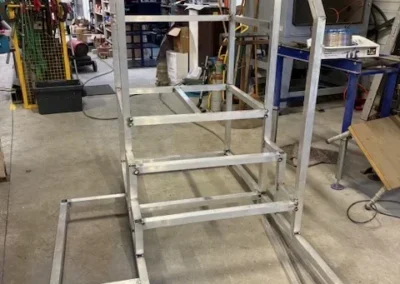 marche pied pour acces securise ligne de production 2 soudure chaudronnerie BSMI Bretagne