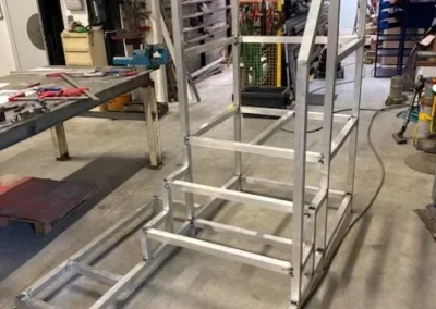 marche pied pour acces securise ligne de production 3 soudure chaudronnerie BSMI Bretagne